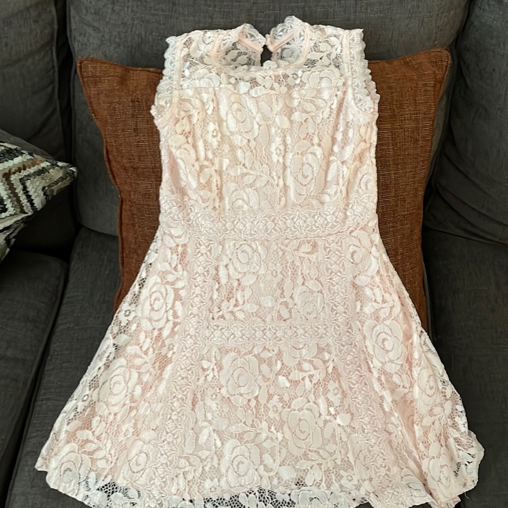 Girls Baby Pink dress size 10